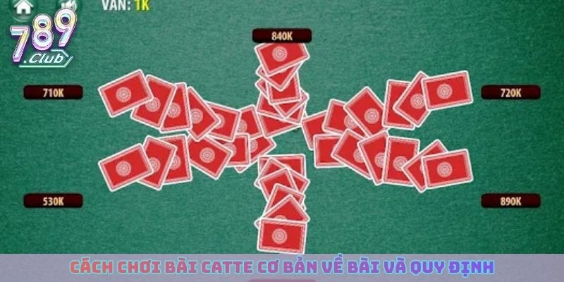 Cách chơi bài Catte cơ bản về bài và quy định trong game