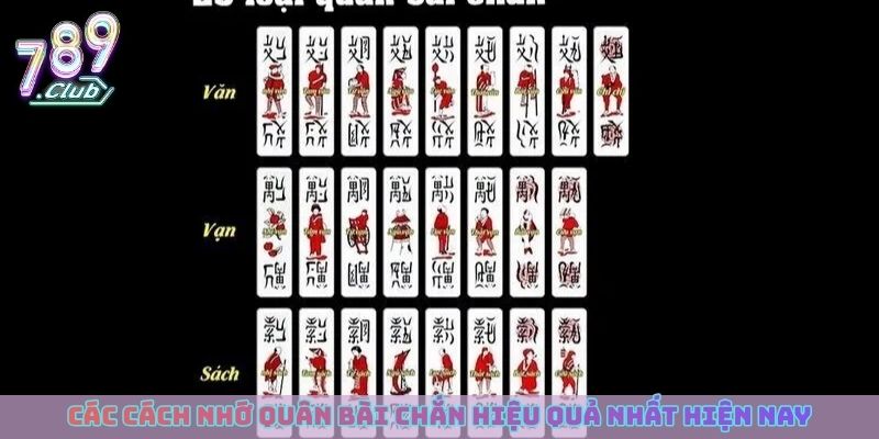 Các cách nhớ quân bài Chắn hiệu quả nhất hiện nay