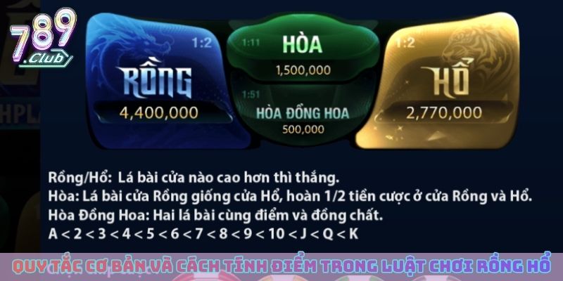 Quy tắc cơ bản và cách tính điểm trong luật chơi Rồng Hổ